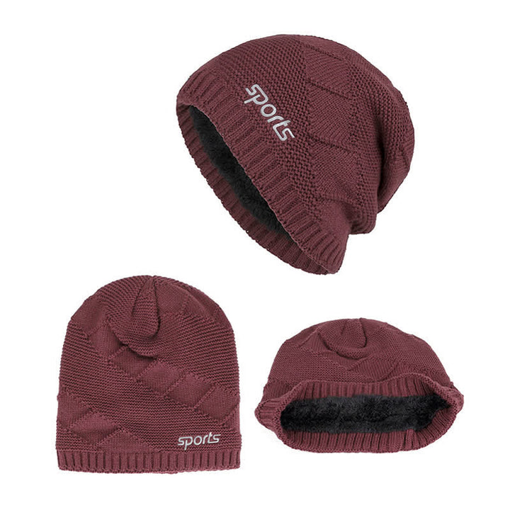 Cappello lavorato a maglia invernale casual in tinta unita