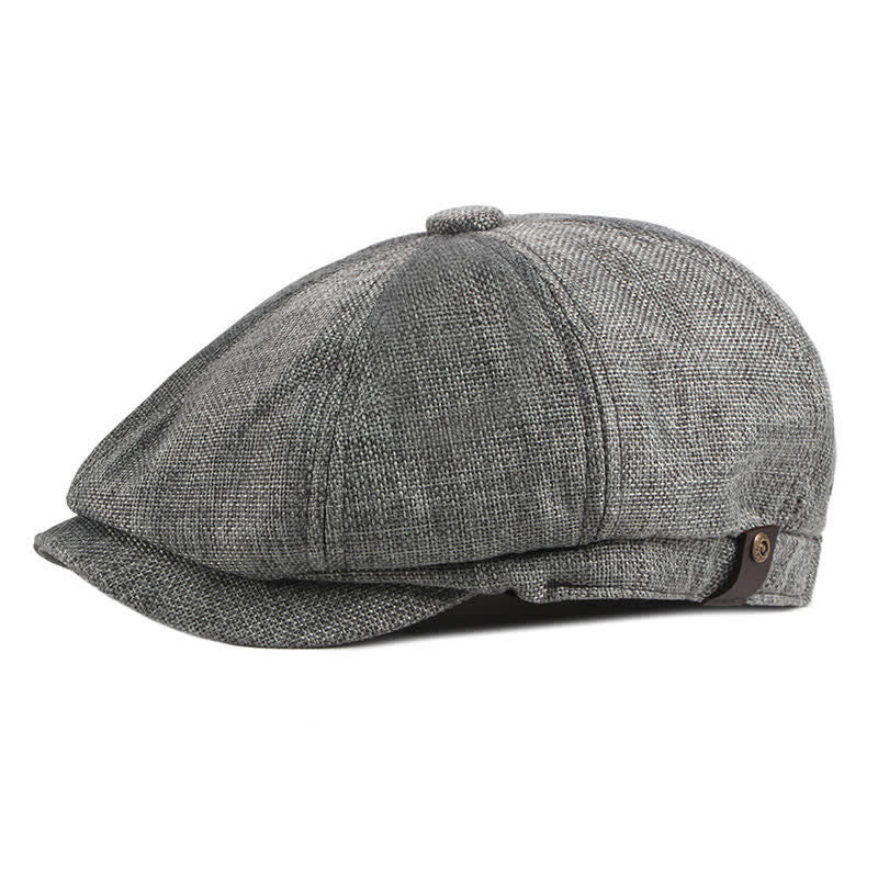 Berretto ottagonale sottile con elastico traspirante - Grigio scuro - Regolabile (circa 22"-24") - image 0