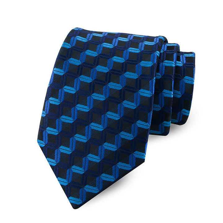 Cravatta da uomo DarkBlue Innovative Geometry