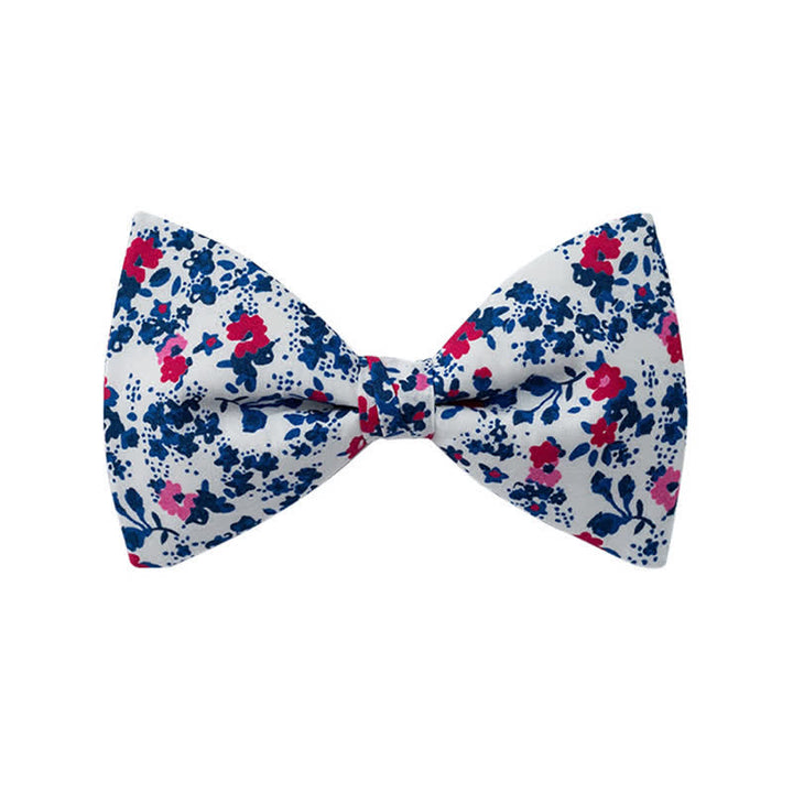 Papillon da uomo con motivo floreale grafico per matrimonio