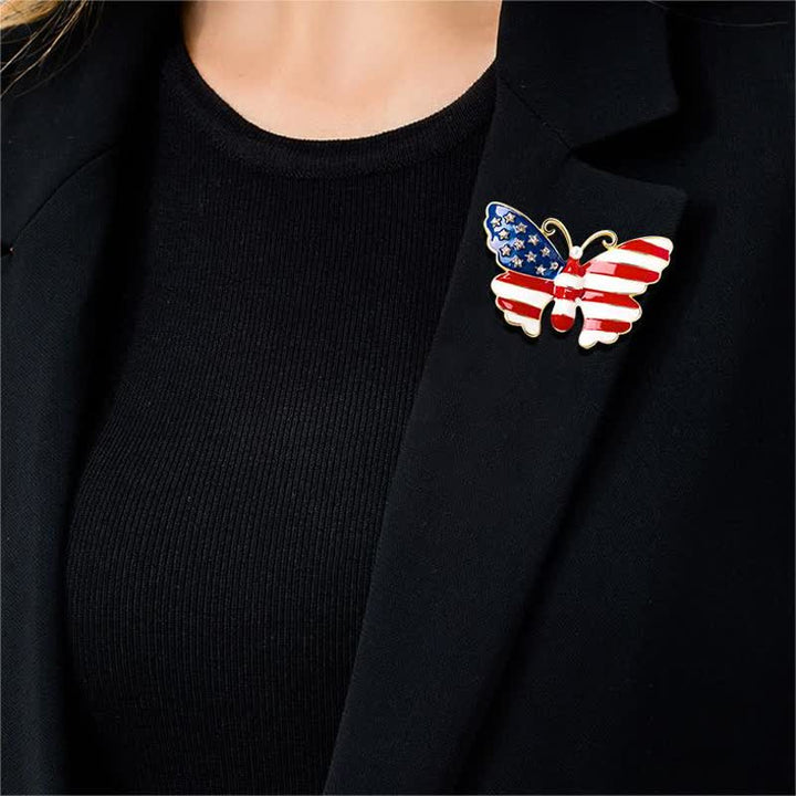 Spilla a farfalla con bandiera americana da uomo - image 4