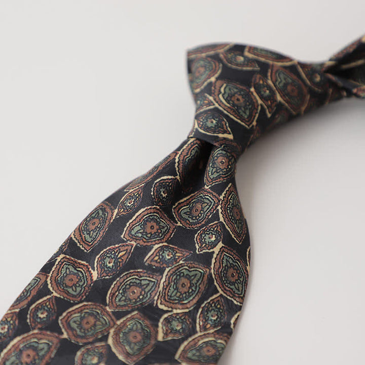 Cravatta da uomo con pittura astratta classica