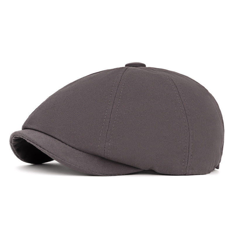 Cappello basco ottagonale retrò britannico primaverile ed estivo - Grigio - Regolabile (22 1/2"-24") - image 13
