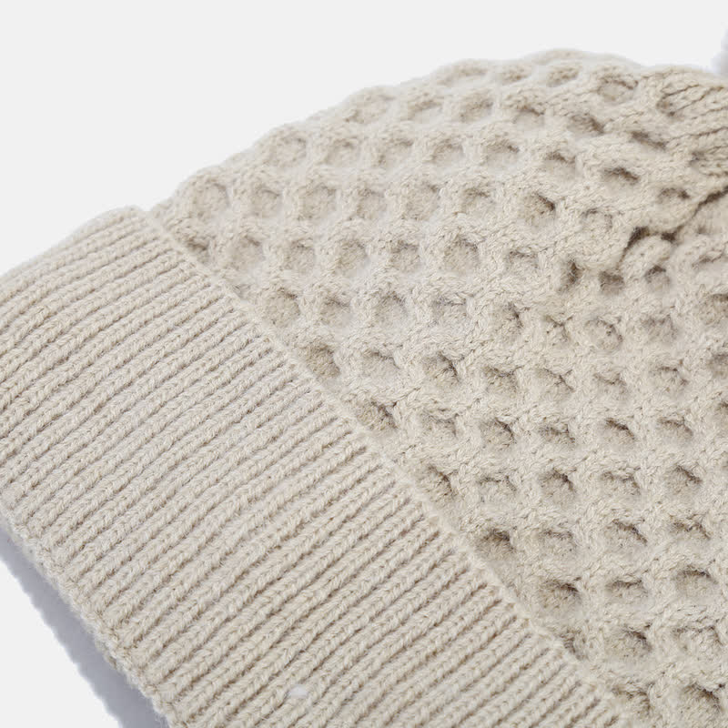 Set di 3 cappelli, sciarpe e guanti lavorati a maglia incrociati da donna