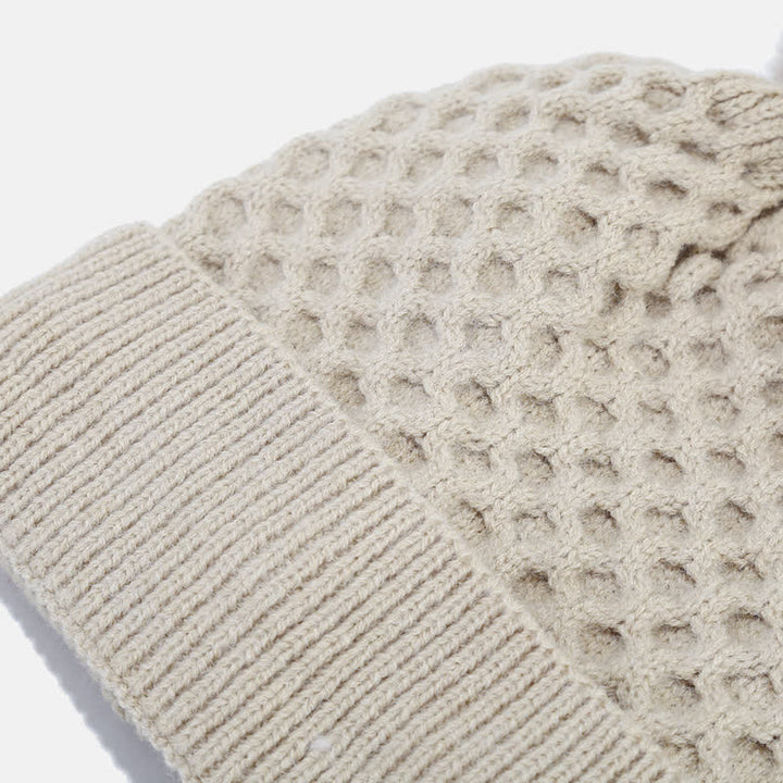 Set di 3 cappelli, sciarpe e guanti lavorati a maglia incrociati da donna