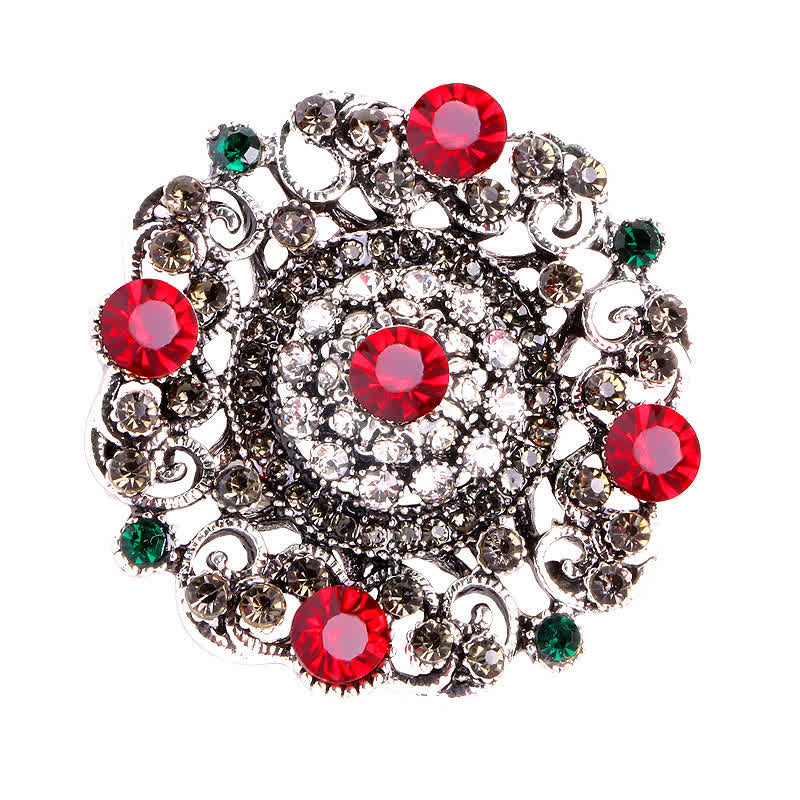 Spilla da donna con fiore cavo in stile barocco