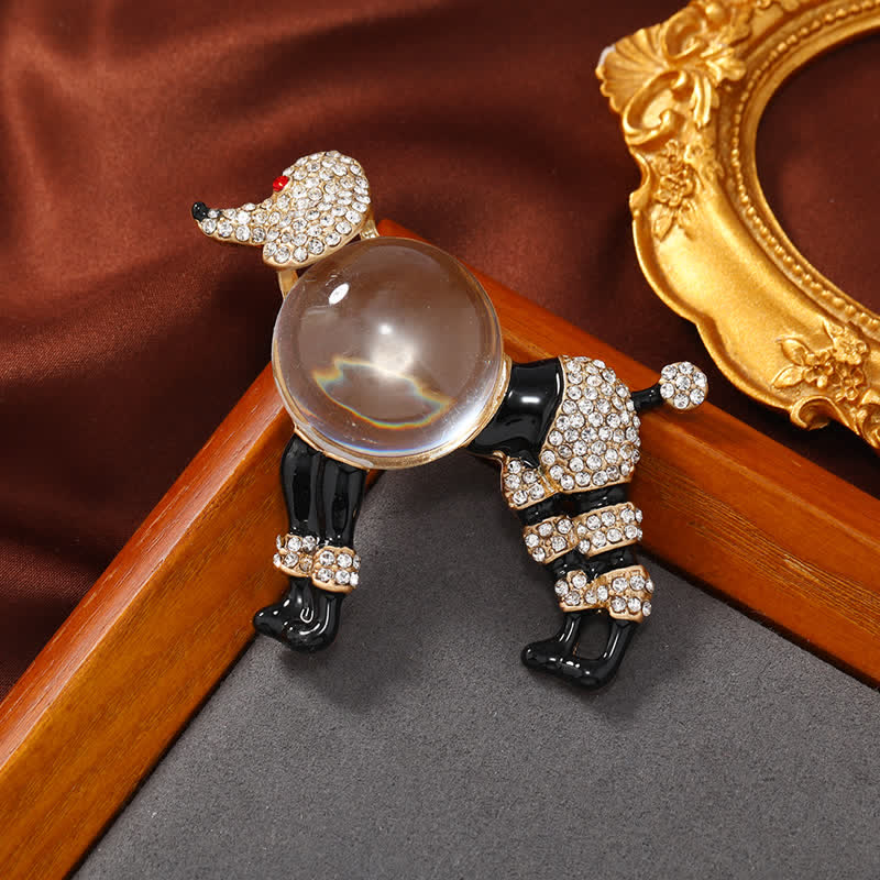 Spilla creativa da donna a forma di barboncino Jelly Belly