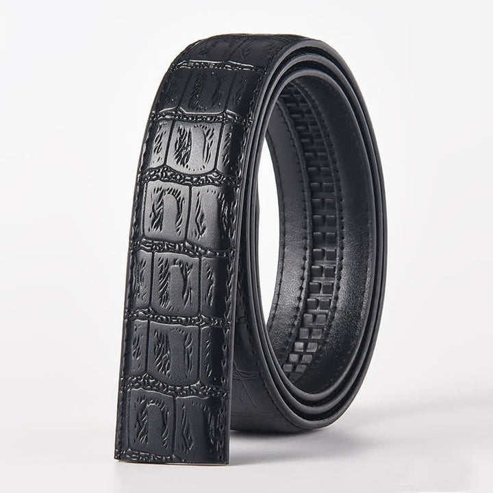 Cintura in pelle con fibbia automatica con bandiera aquila fai da te da uomo - Aquila - Cintura con motivo serpente nero (40) - image 4