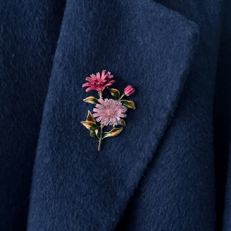 Spilla creativa da donna con margherita floreale