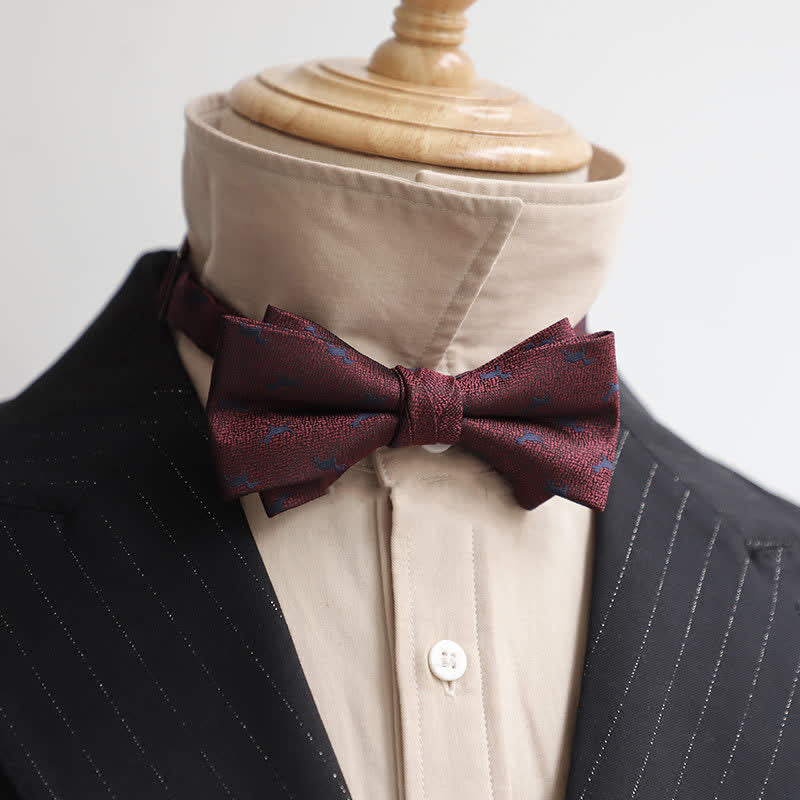 Papillon Gentleman da uomo serie Borgogna - Stile n. 12 - image 24