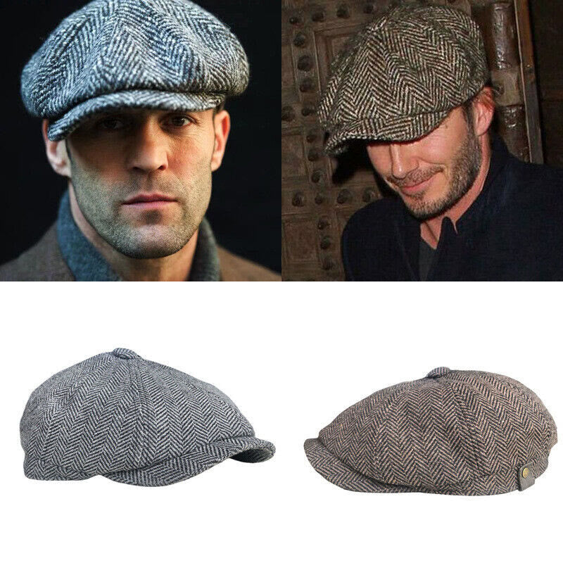 Berretto ottagonale in tweed Artista
