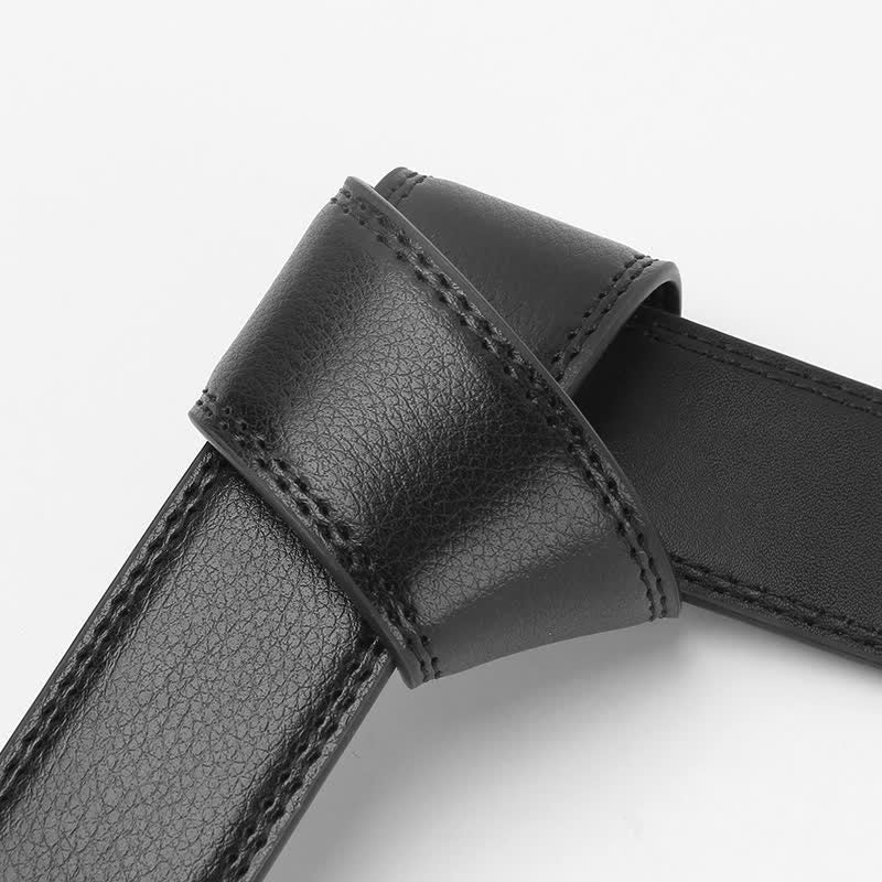 Cintura in pelle con cricchetto automatico Dragon Business da uomo