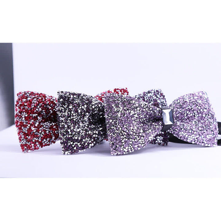 Papillon da uomo con cristalli e stelle scintillanti