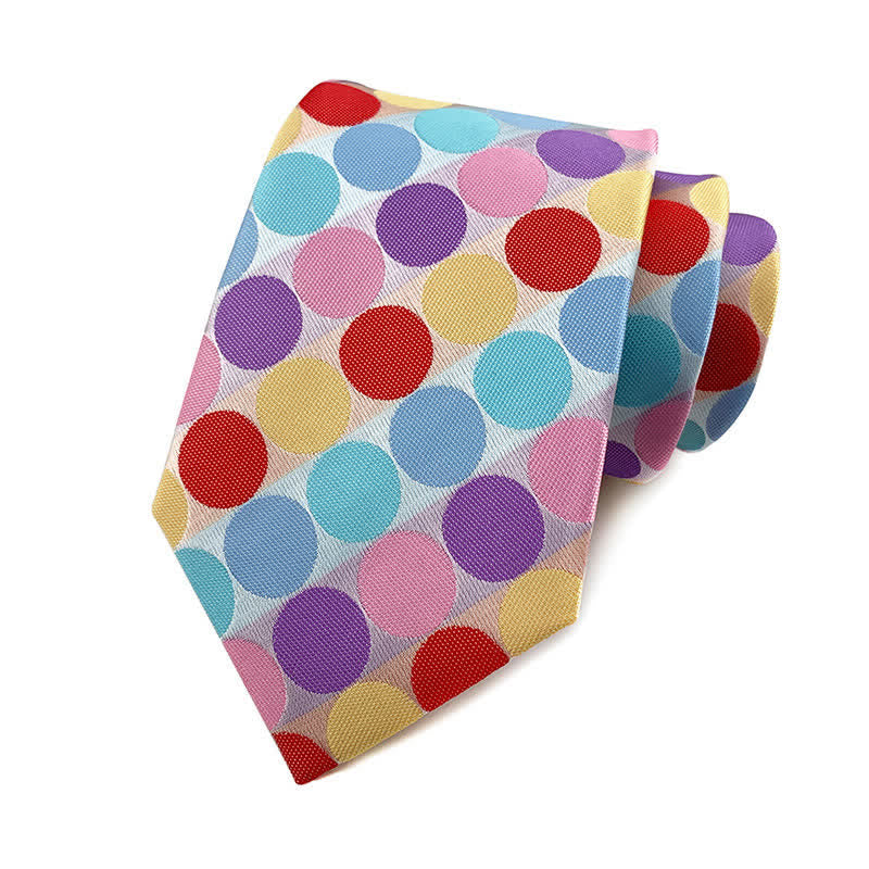 Cravatta a pois da uomo - Punti grandi - Rosa e blu - image 28