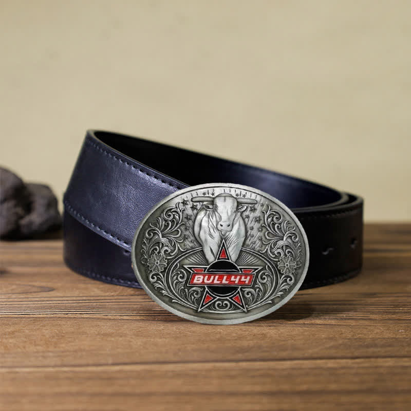 Cintura in pelle con fibbia porta birra creativa fai da te Raging Bull da uomo