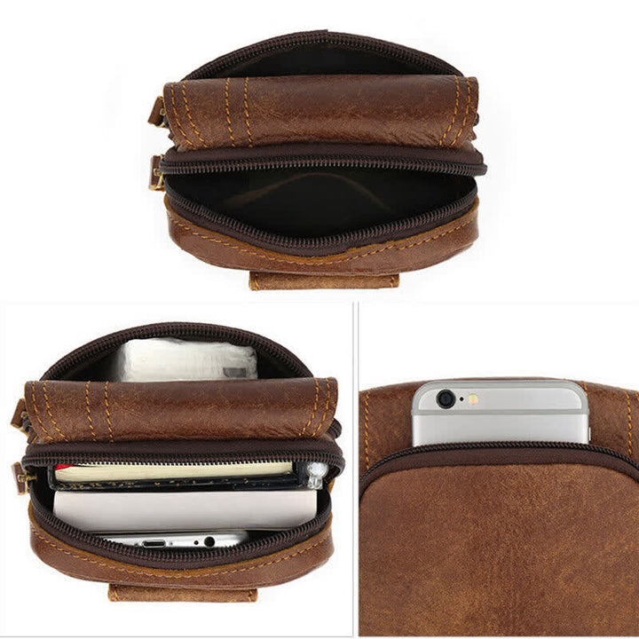 Borsa da viaggio con cintura in pelle nabuk con chiusura magnetica e cerniera