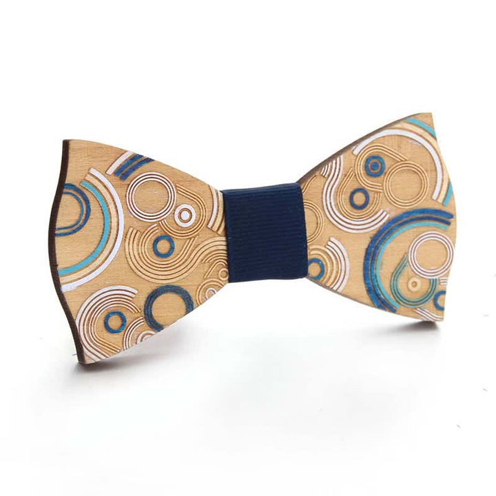 Papillon in legno dipinto da pezzi di puzzle da uomo