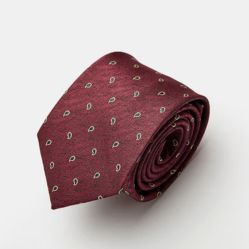 Cravatta da uomo di lusso con motivo micro paisley
