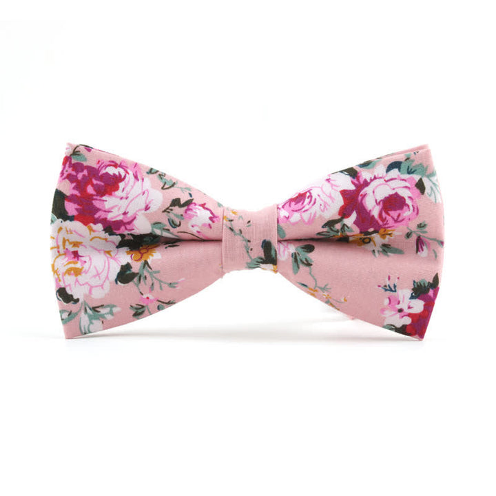 Papillon floreale con foglie di rosa tinto da uomo - Rosa - image 6