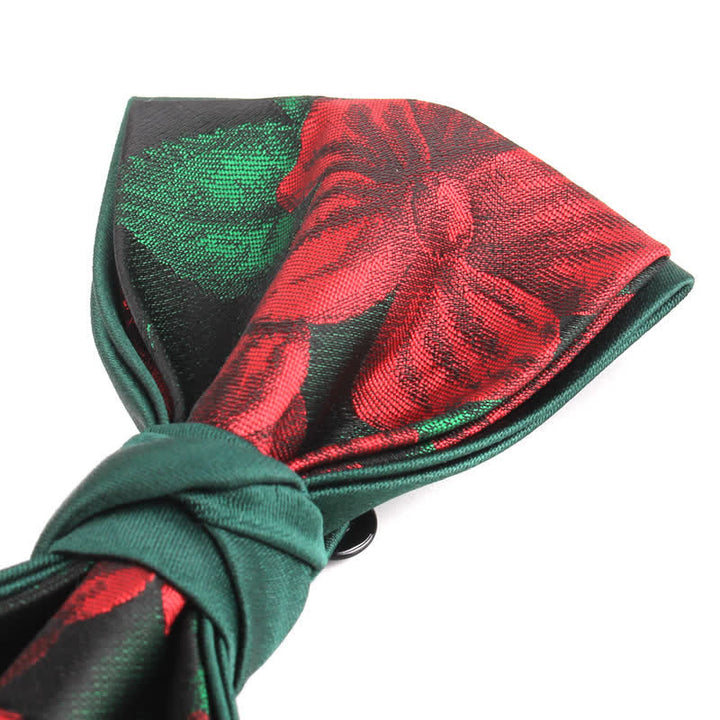 Papillon elegante da uomo con motivo floreale botanico