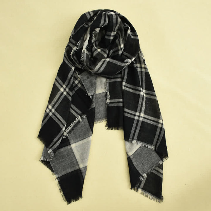 Sciarpa scozzese casual in stile britannico da uomo