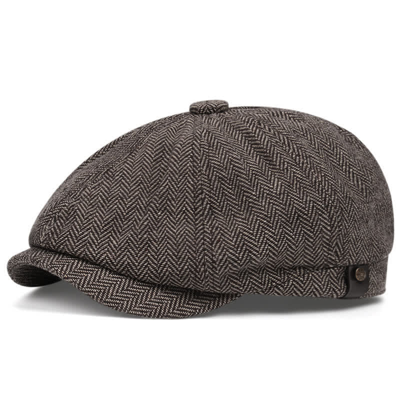 Berretto ottagonale in tweed Artista