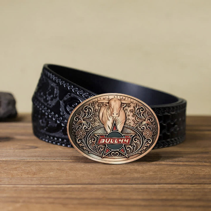 Cintura in pelle con fibbia porta birra creativa fai da te Raging Bull da uomo