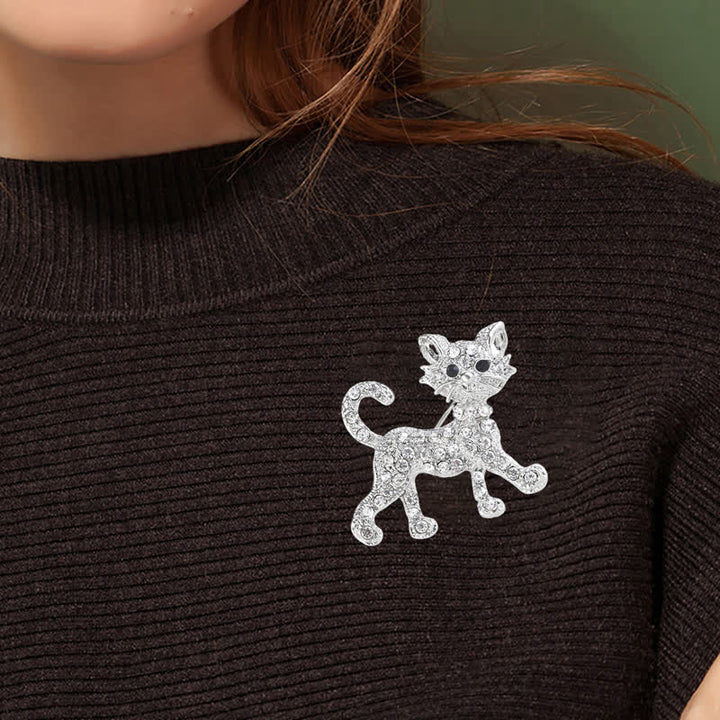 Spilla da donna a forma di gattino carino