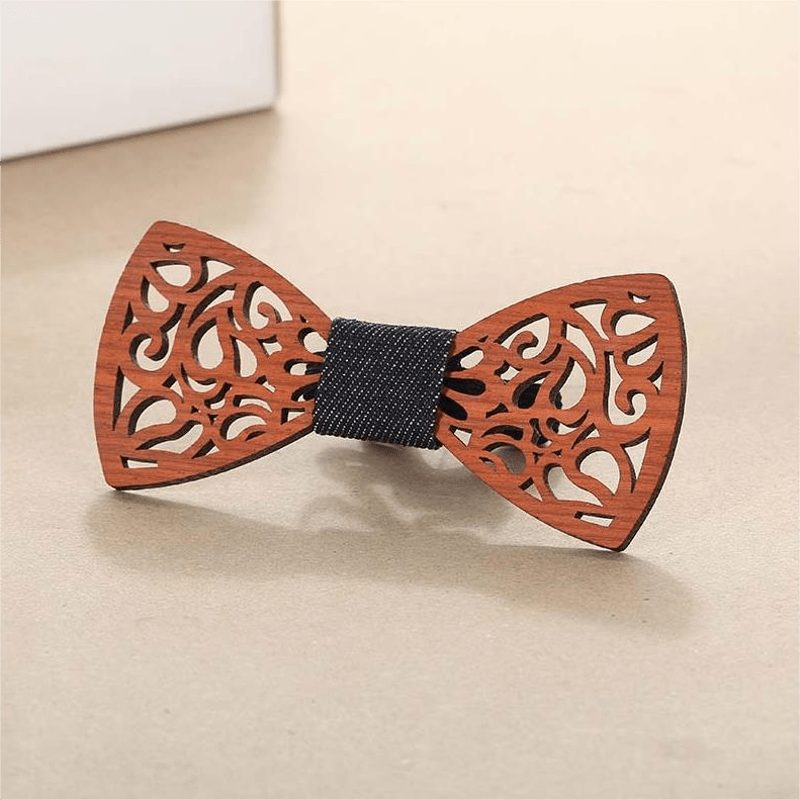 Papillon creativo e divertente in legno da uomo - image 10