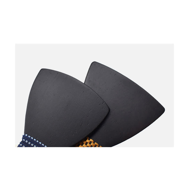 Set di 2 gemelli da uomo in legno nero con papillon