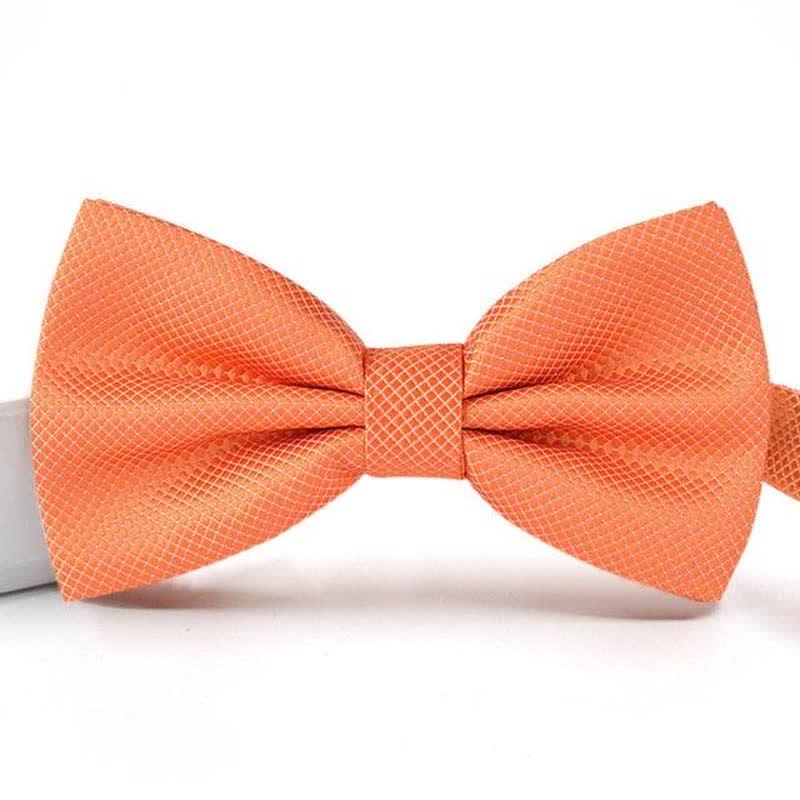Papillon da uomo a micro-quadri di colore base