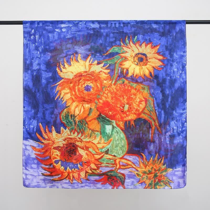 Sciarpa sottile Van Gogh Girasoli da donna