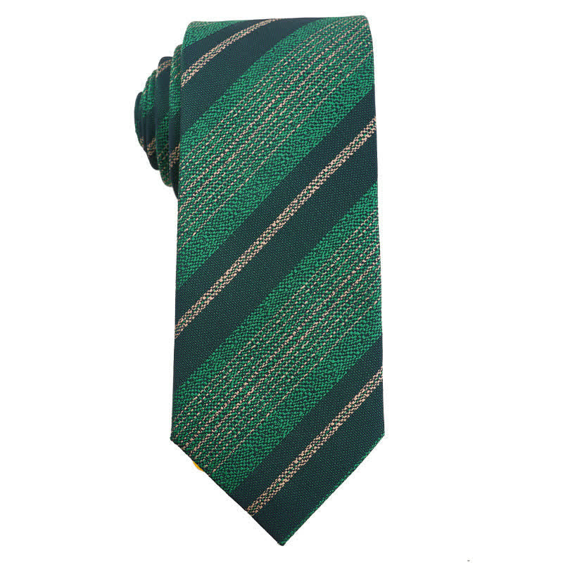 Cravatta da uomo serie verde e giallo fresco