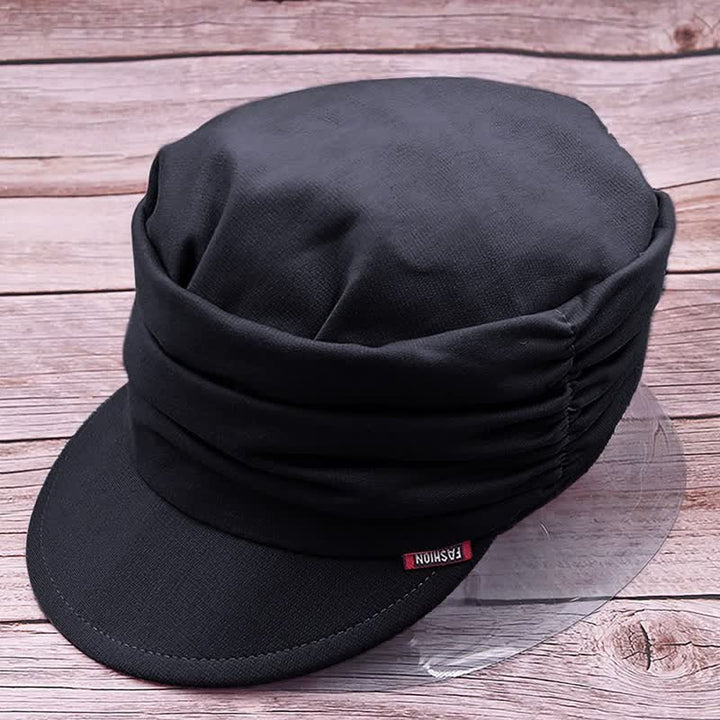 Cappello da baseball plissettato con tesa morbida da donna