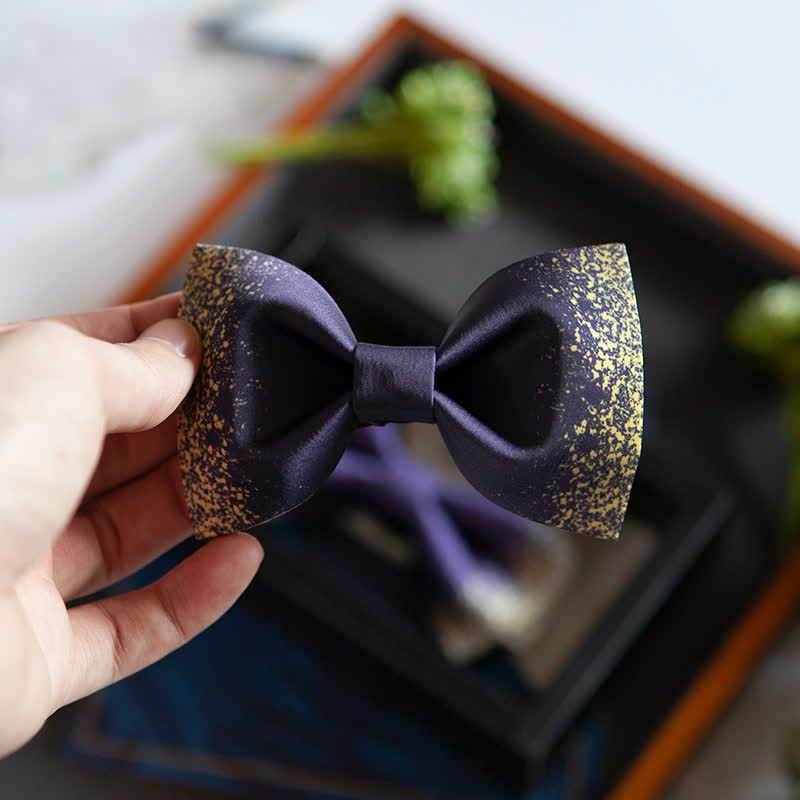 Papillon da uomo Violet Resplendent Night Sky