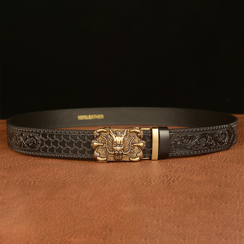 Cintura in pelle Mighty Dragon Claw da uomo