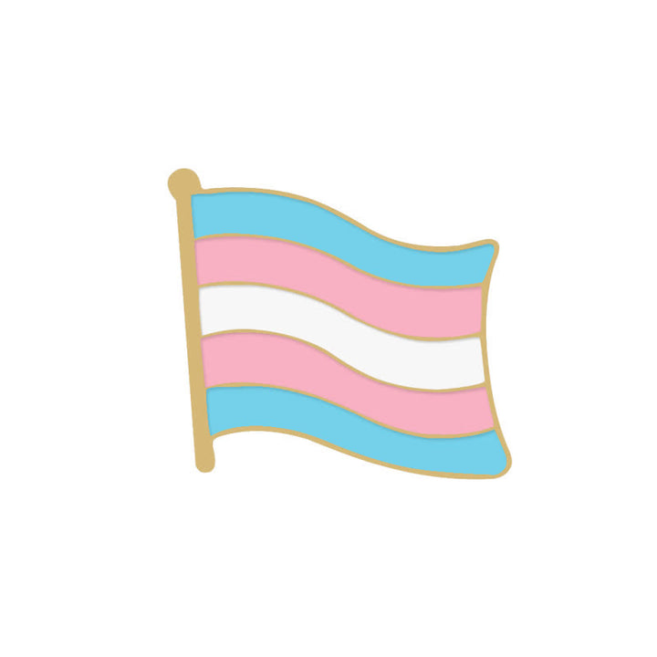 Spilla con bandiera arcobaleno rosa e blu Pride Day da 6 pezzi