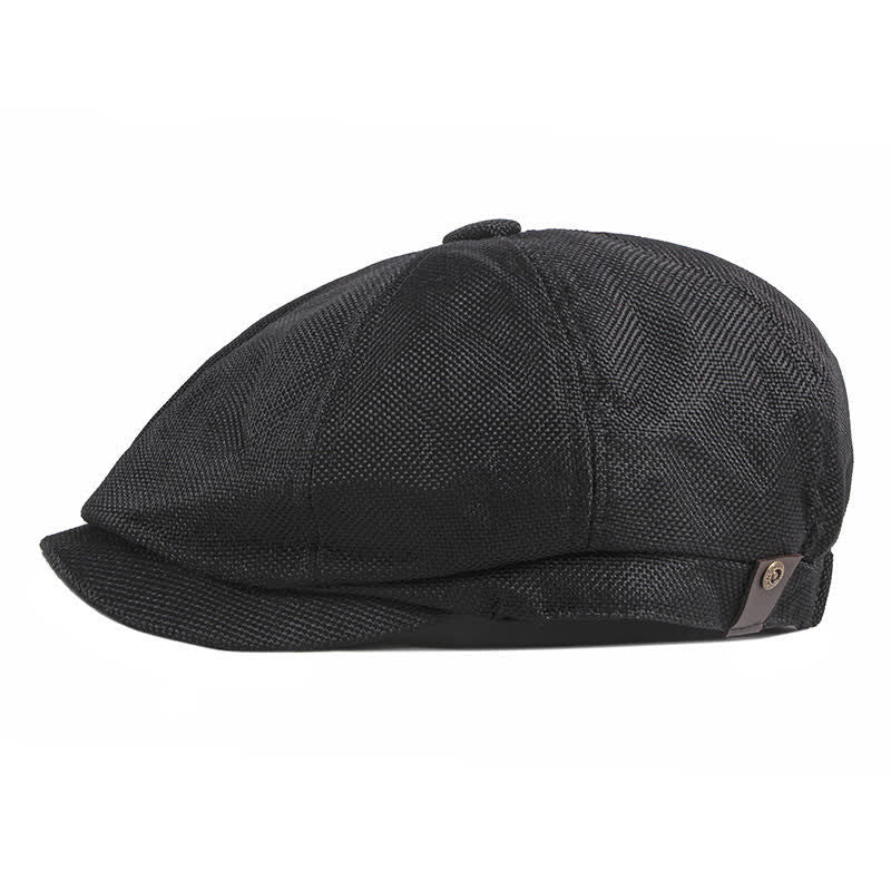 Berretto ottagonale sottile con elastico traspirante - Nero - Regolabile (circa 22"-24") - image 4