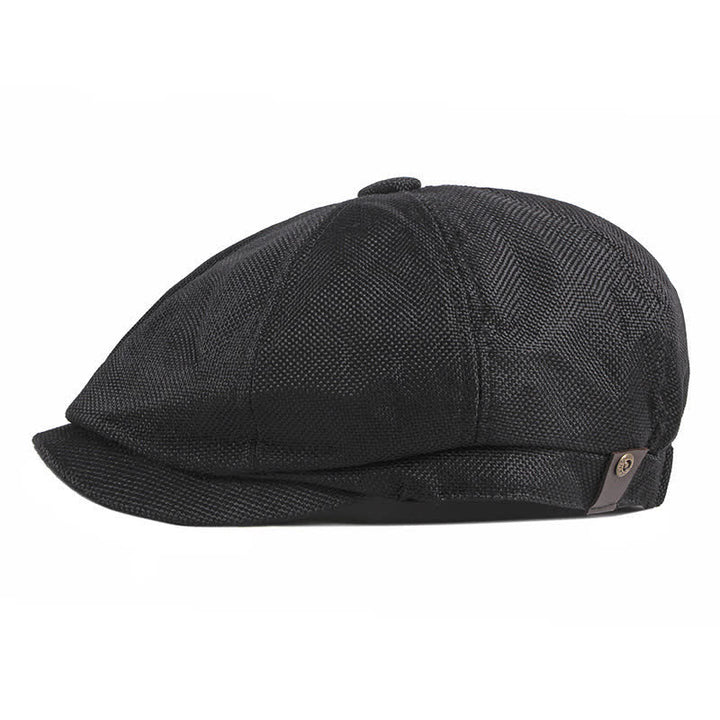 Berretto ottagonale sottile con elastico traspirante - Nero - Regolabile (circa 22"-24") - image 4
