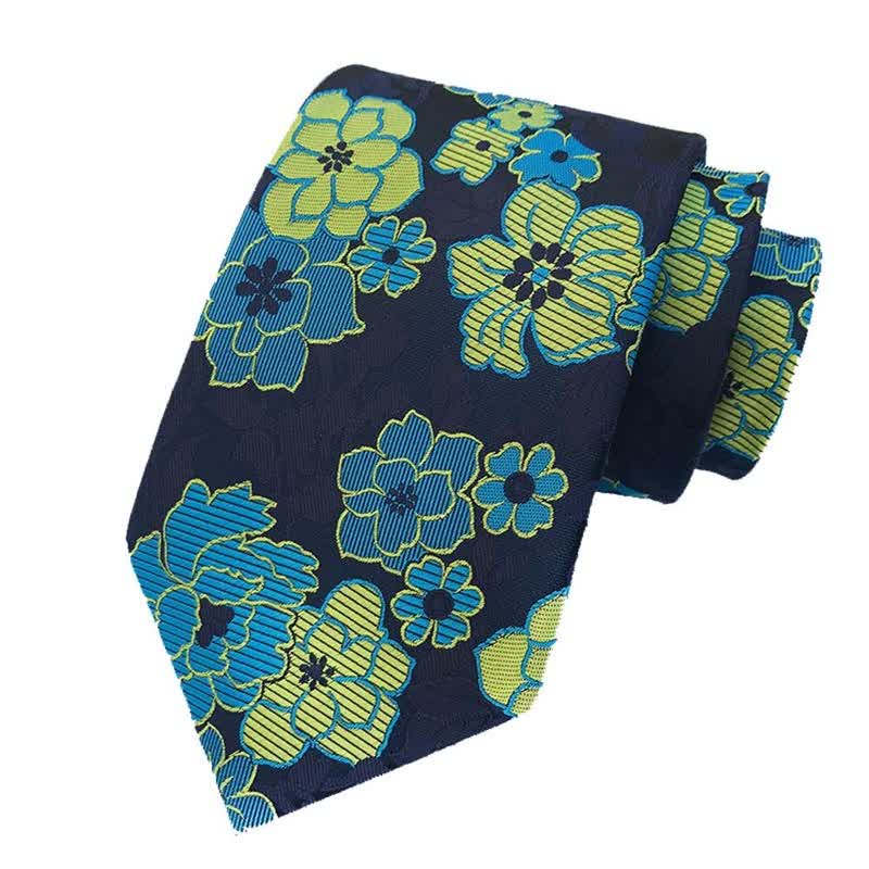 Set di 3 cravatte da uomo con motivo floreale in fiore
