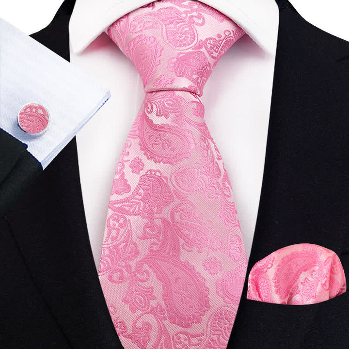 Set di 3 cravatte esotiche Paisley da uomo