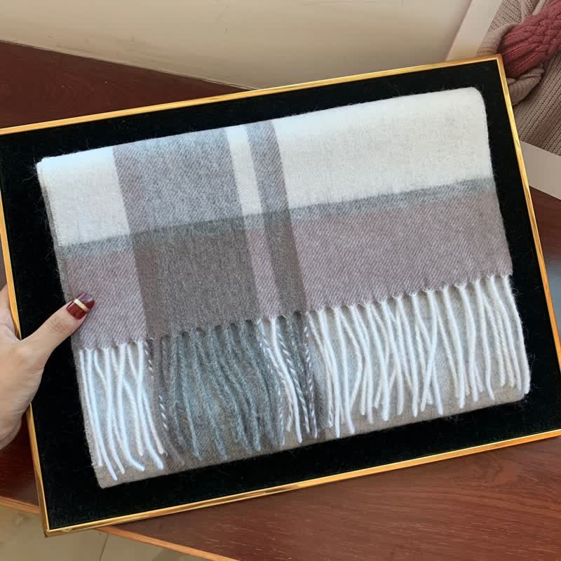 Sciarpa scozzese calda e grande in cashmere unisex di Edimburgo