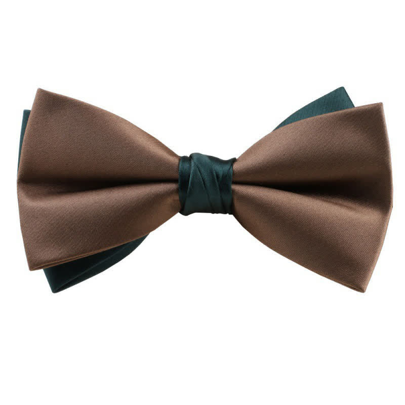 Papillon asimmetrico bicolore da uomo