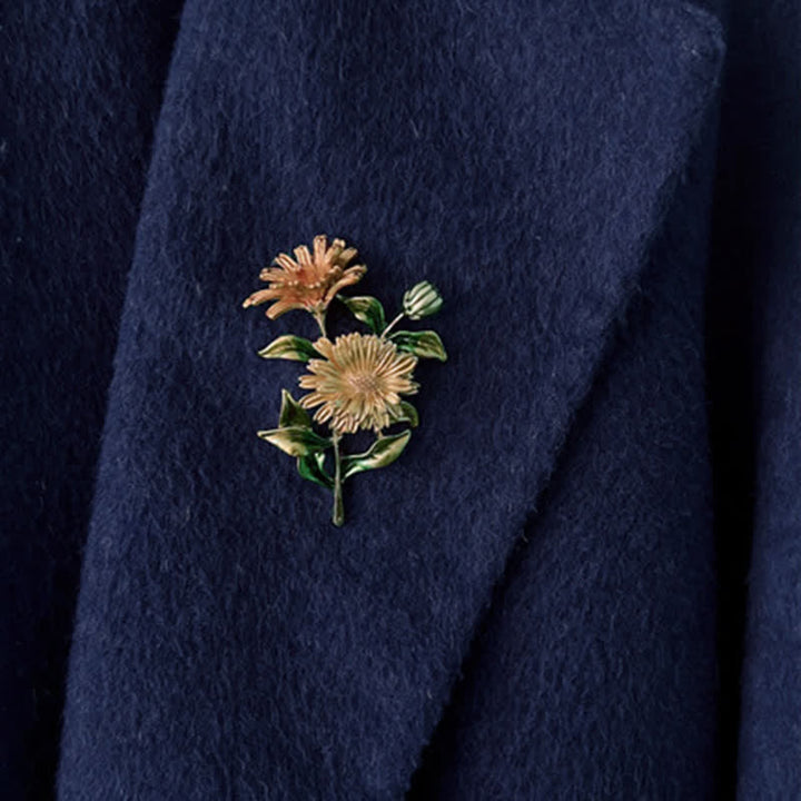 Spilla creativa da donna con margherita floreale