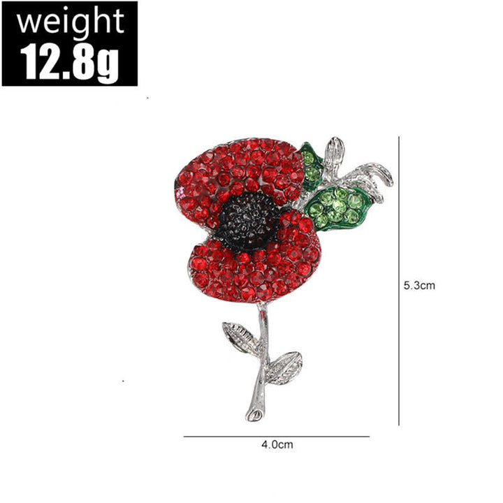 Spilla da donna Alive Poppy Safflower