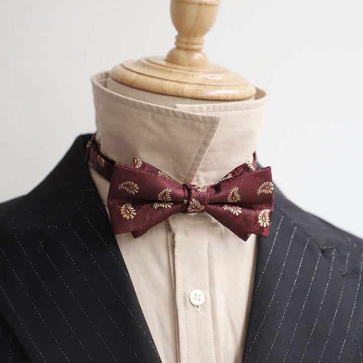 Papillon Gentleman da uomo serie Borgogna - Stile n. 6 - image 12