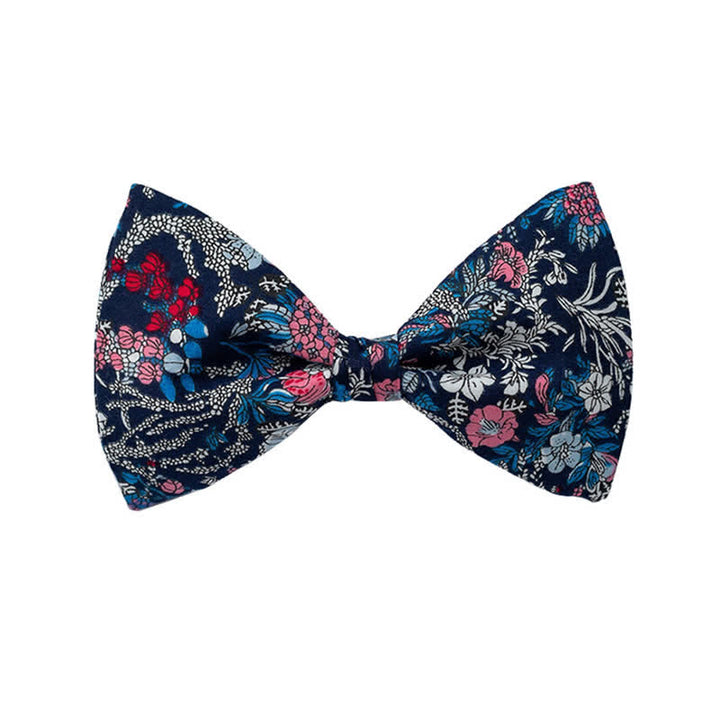 Papillon da uomo con motivo floreale grafico per matrimonio