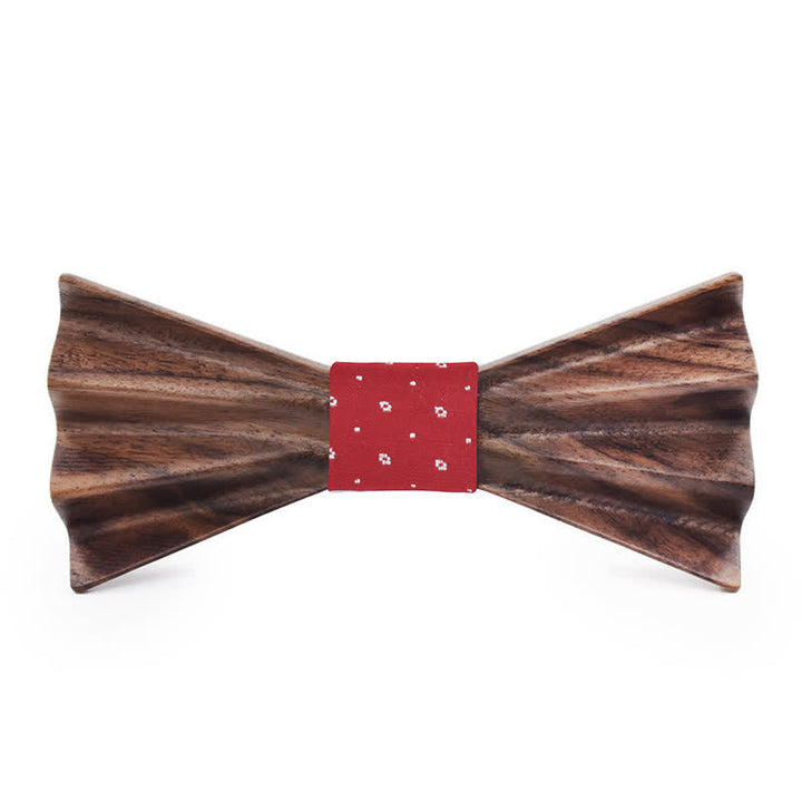 Papillon in legno piegato 3D stereo scuro da uomo