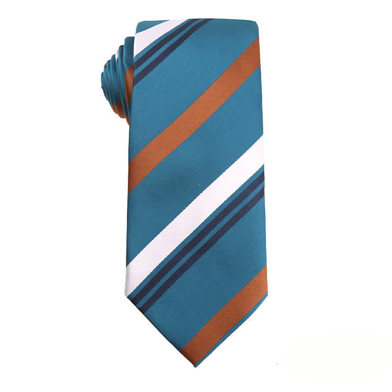 Cravatta da uomo Business Lake Blue Series - A strisce - image 5