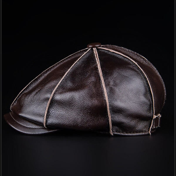 Berretto letterario ottagonale in vera pelle - image 6